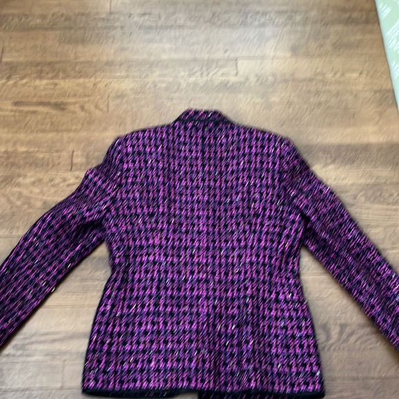 Vintage Carlisle Ladies Black & Pink statement Jacket - Picture 3 of 3